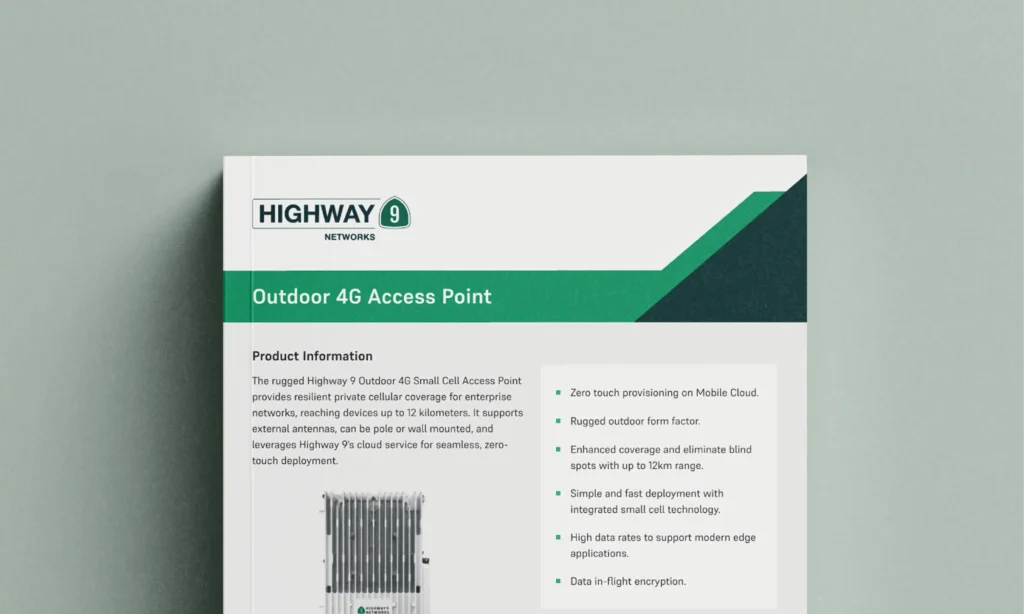 Highway 9 Outdoor 4G Access Point