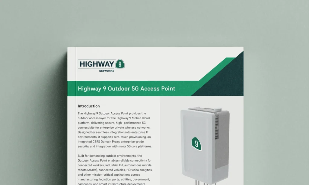 Highway 9 Outdoor 5G Access Point