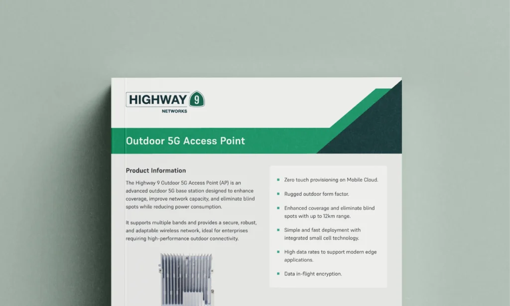 Highway 9 Outdoor 5G Access Point