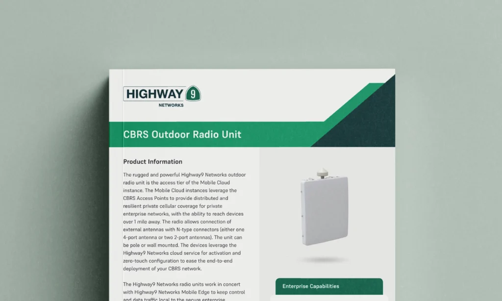 CBRS Outdoor Radio Unit