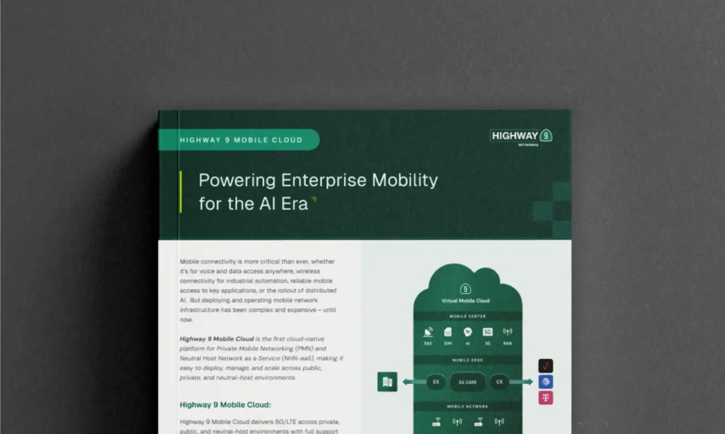 Highway 9 Mobile Cloud – Product Snapshot