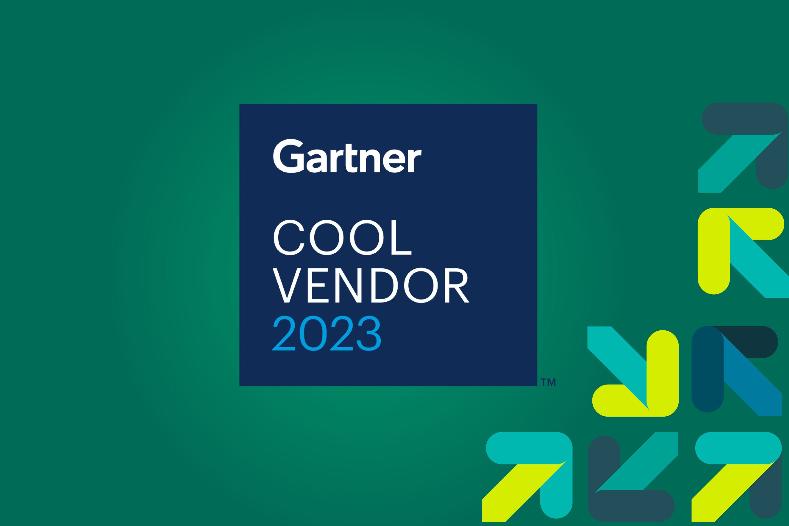 Gartner Cool Vendor 2023 logo on a green background.